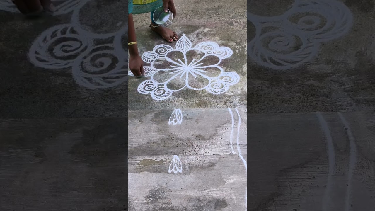 Daily morning rangoli designs video...🌅🌞