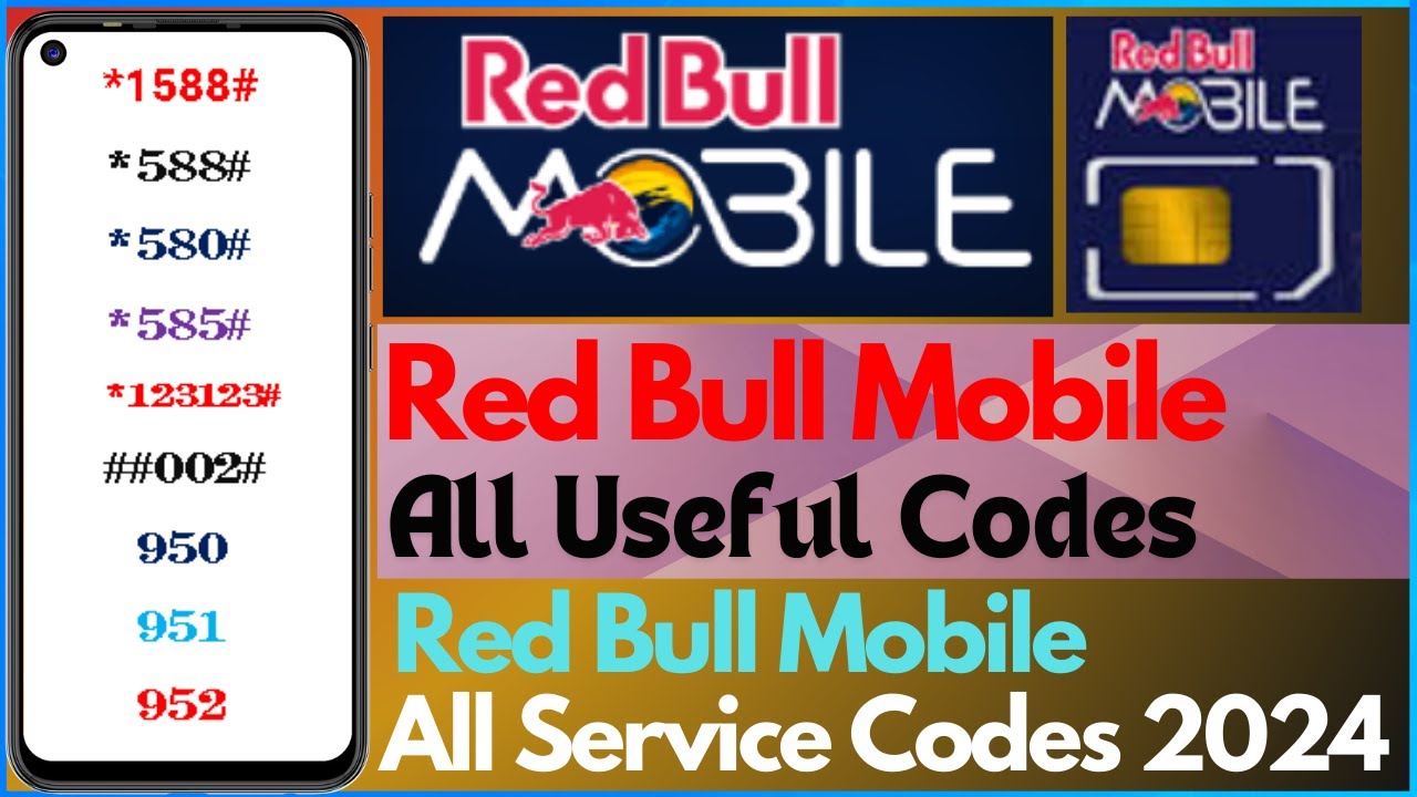 Red Bull Mobile All Useful Codes in 2024 | Red Bull Mobile All Service Code | Saudi Redbull SIM Code