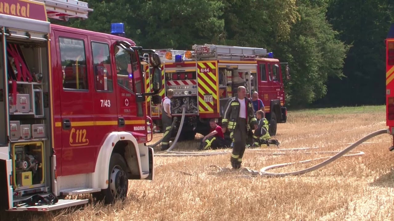 600 Einsätzkräfte bei Waldbrand in Baunatal