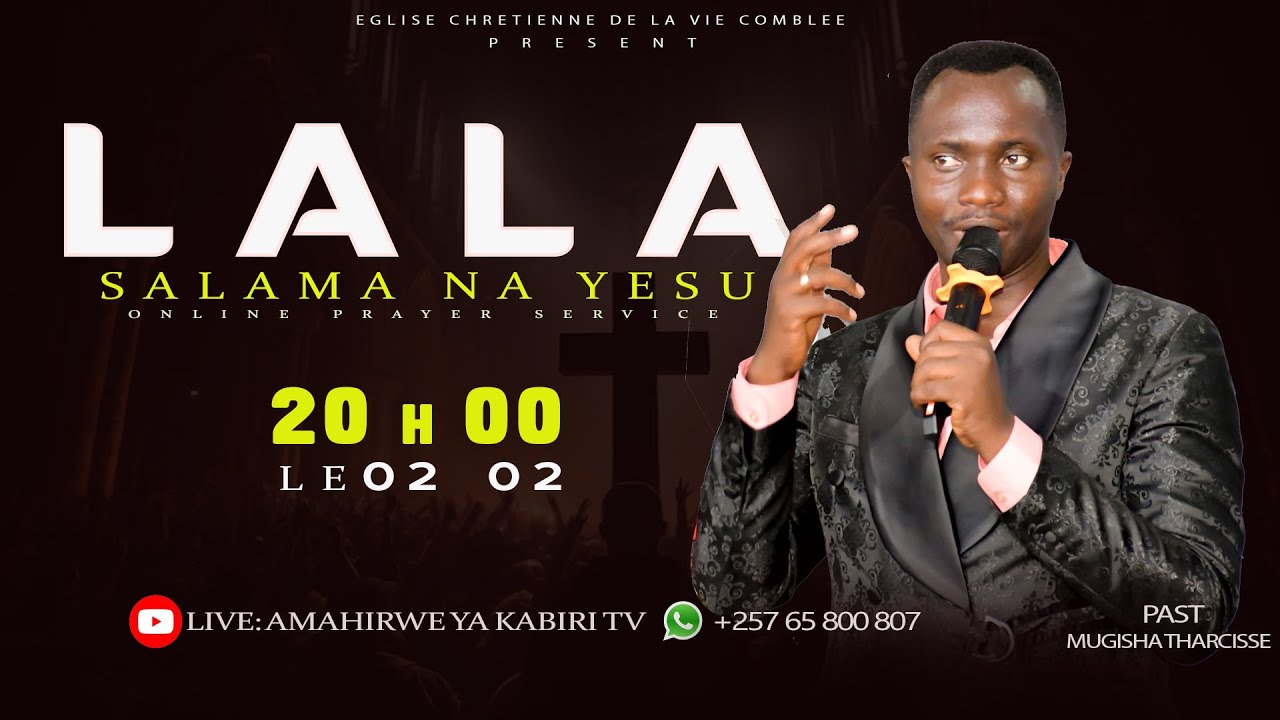 LE02/02/2026  AMASENGESHO YA LALA SALAMA YUNO MUSI MURIKUMWE NA PAST MUGISHA / KUMAHIRWE YA KABIRI
