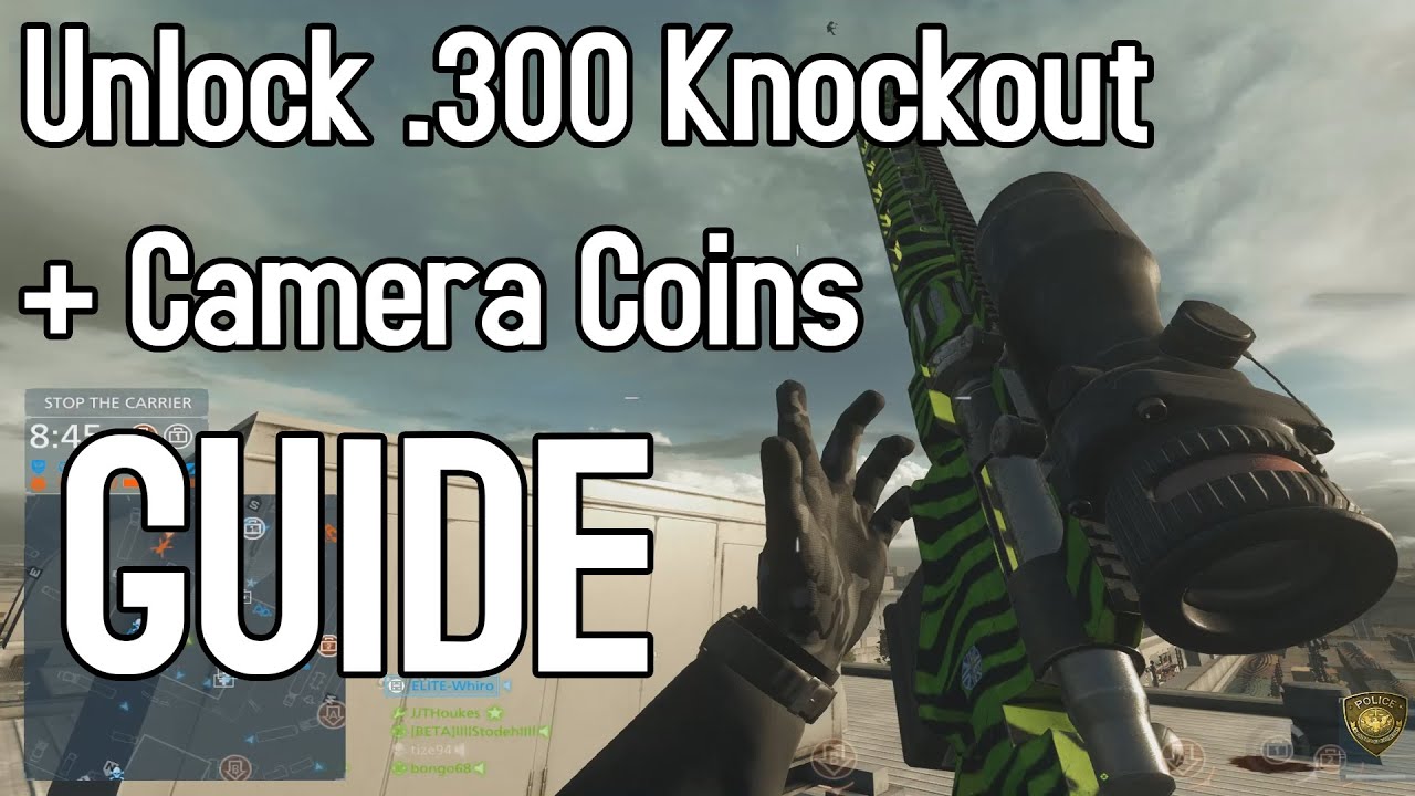 Battlefield Hardline: Unlock .300 Knockout + Camera Coins Guide