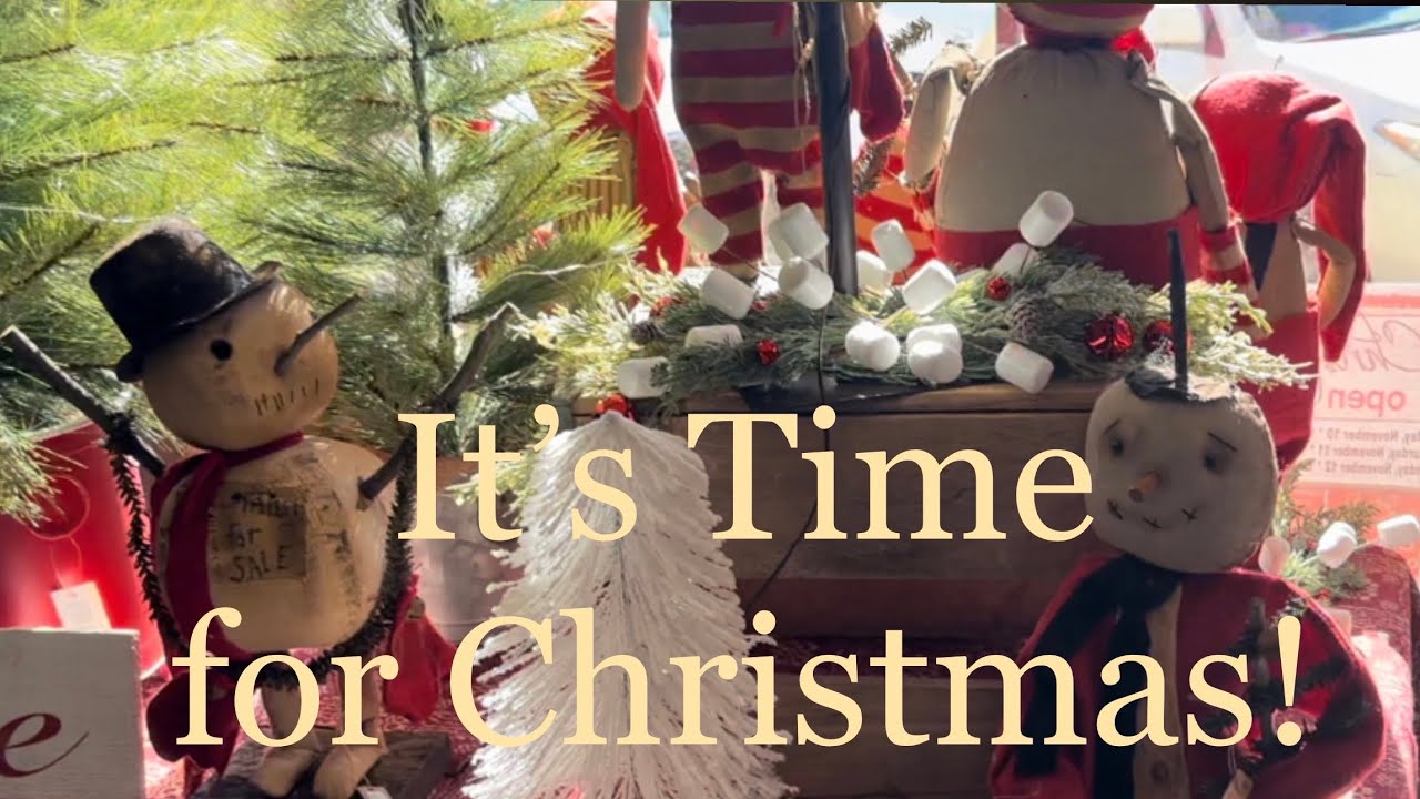Getting ready for Christmas Decorating at my favorite Primitive Shop!