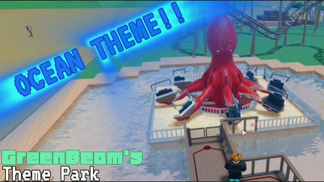 Building GreenBeam's Theme Park: Episode. 1 - NEW OCEAN AREA!