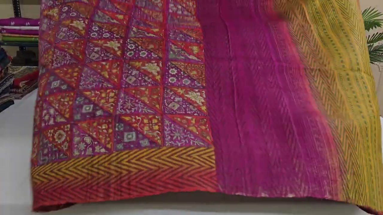 Multi-color tussar silk saree PSWS140027 #tussarsilks #indianhandlooms #handloom