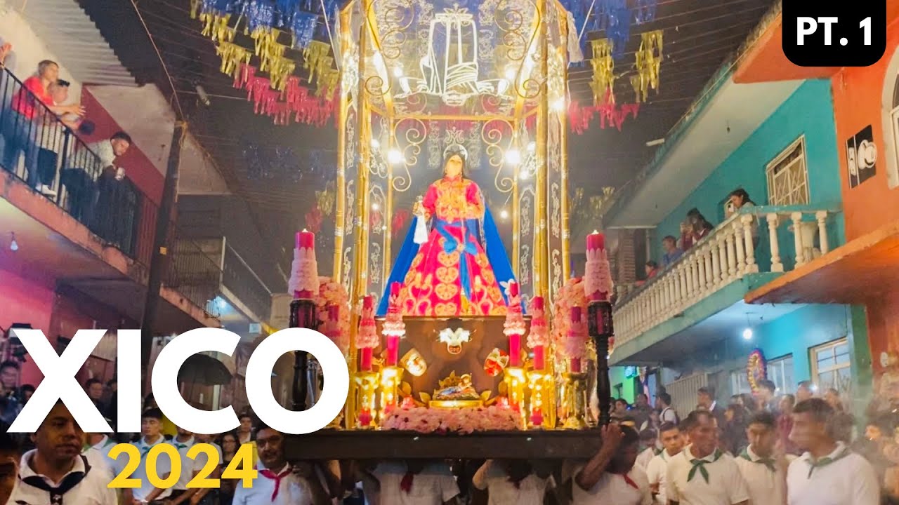 FIESTA PATRONAL DE XICO VERACRUZ 2024: Alfombra Monumental de Aserrín 🟡 Procesión | 19 de Julio