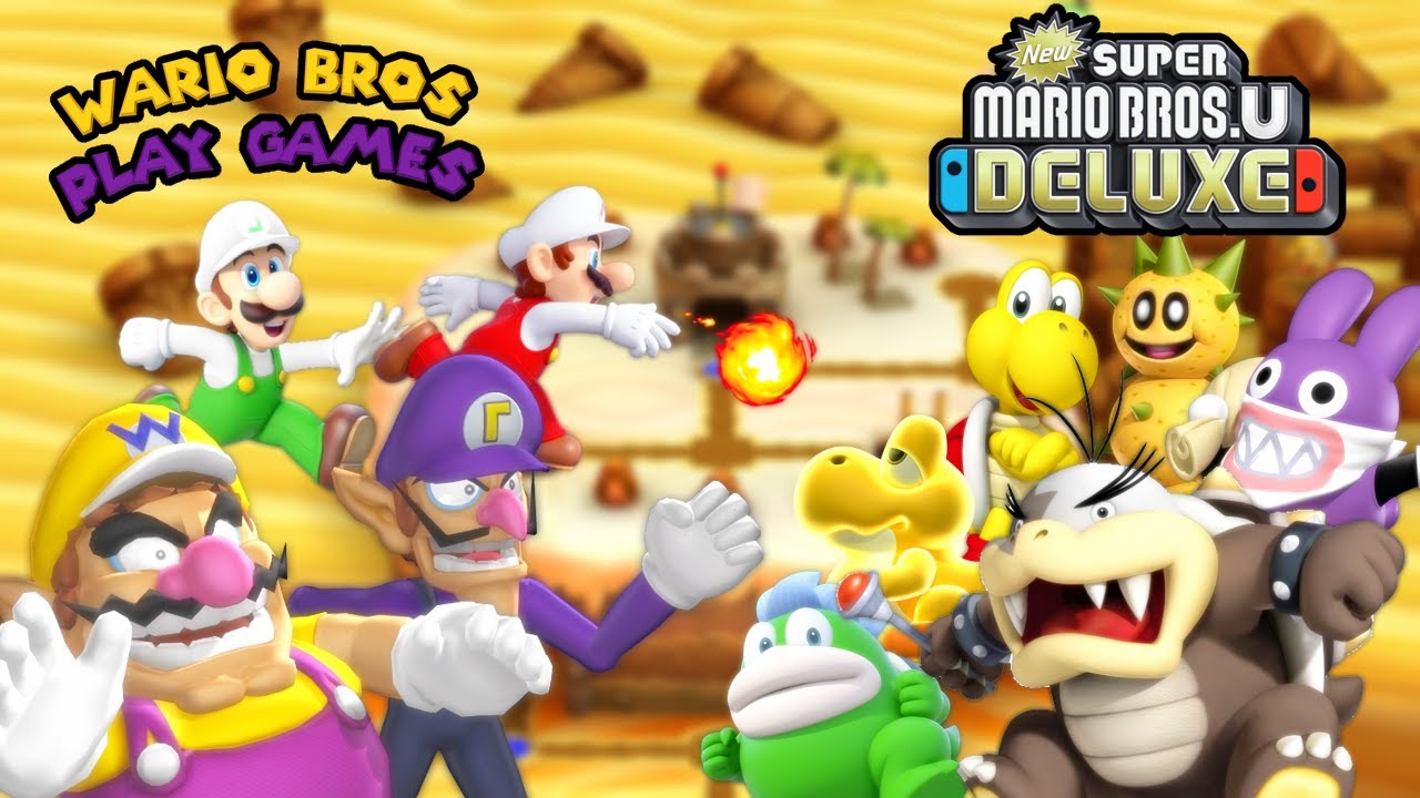 Wario Bros Play Games: New Super Mario Bros. U Deluxe (Switch) #2 (Layer-Cake Desert)