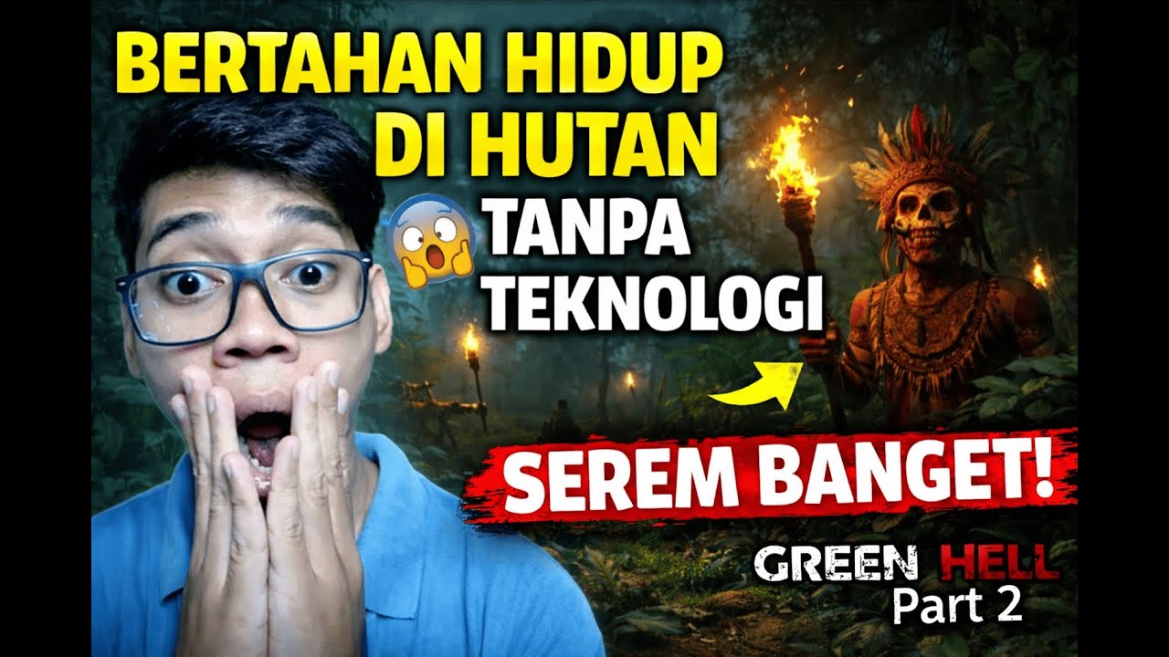 Tutorial Bertahan Hidup di Hutan Tanpa Teknologi, Serem! 😱 | Green Hell Part 2