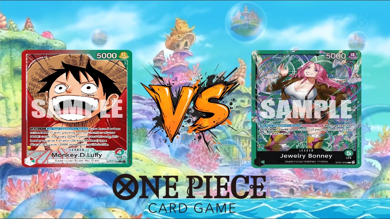 OP14 LOCALS GAMEPLAY ROUND 1 - RG MONKEY D LUFFY VS GREEN JEWELLERY BONNEY