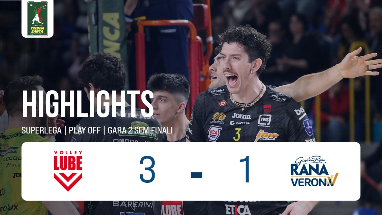 Cucine Lube Civitanova vs. Rana Verona - Superlega Credem Banca VBTV Match Highlights