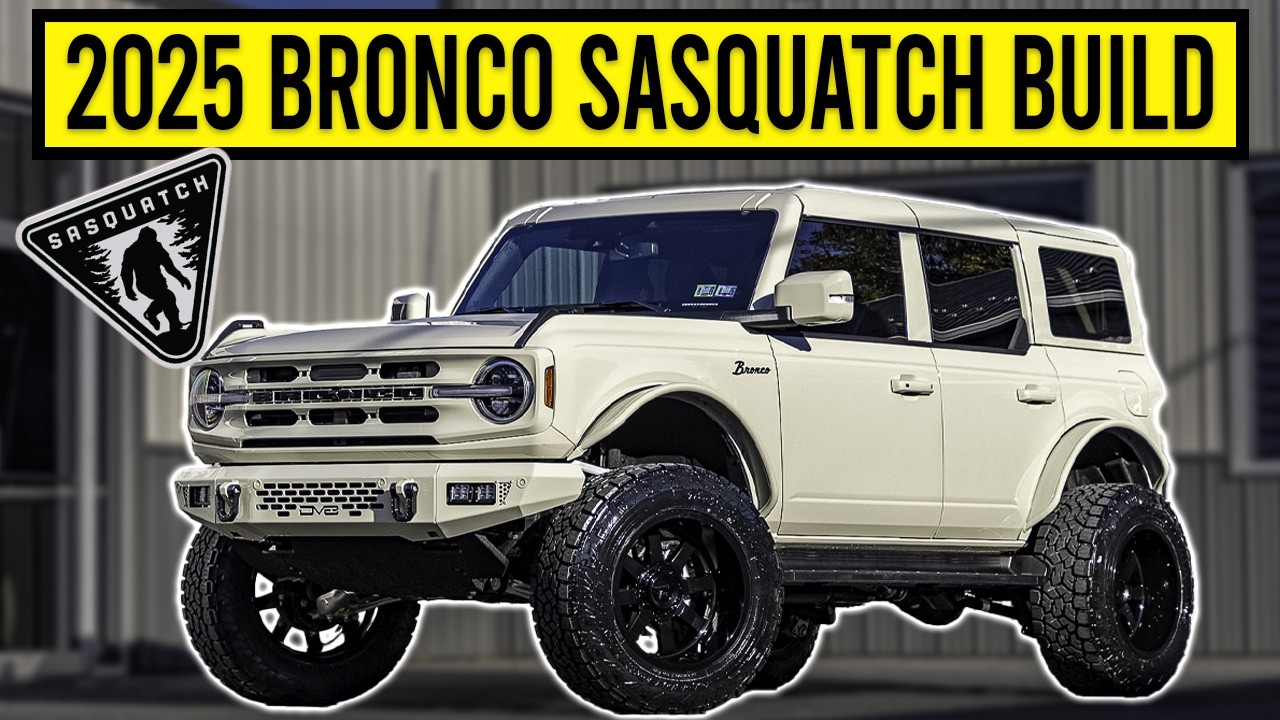 Редкий Ford Bronco 2025 года выпуска, поднятый, кастомизированный и подобранный по цвету!