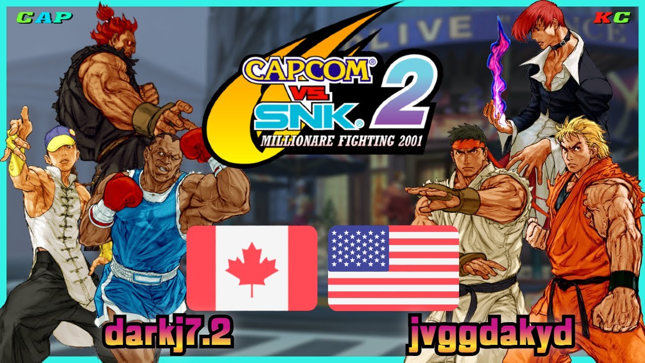 Capcom Vs. SNK 2 || darkj7.2 🇨🇦 VS 🇺🇸 jvggdakyd || FLYCAST FIGHTCADE 2