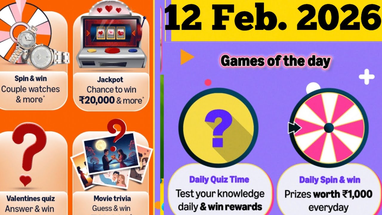 Amazon Daily Quiz Answer Today Amazon Quiz Answer Amazon KBC Quiz sale Offers Today 12 February 2026