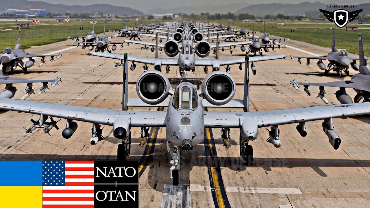 Russia Fears: 355 US A-10 Warthogs Test New AGM 65 Missile in the Sky Border of Ukraine