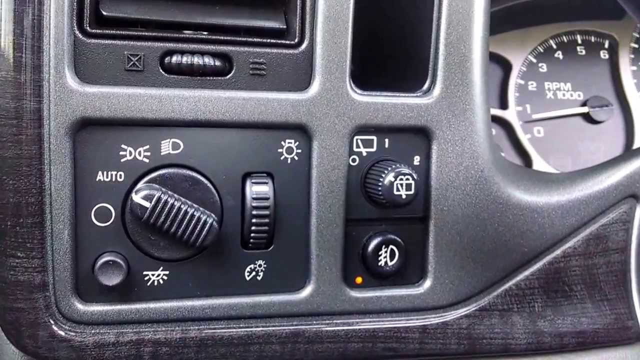 Yukon Denali XL-Lights/Cruise Control Explanation