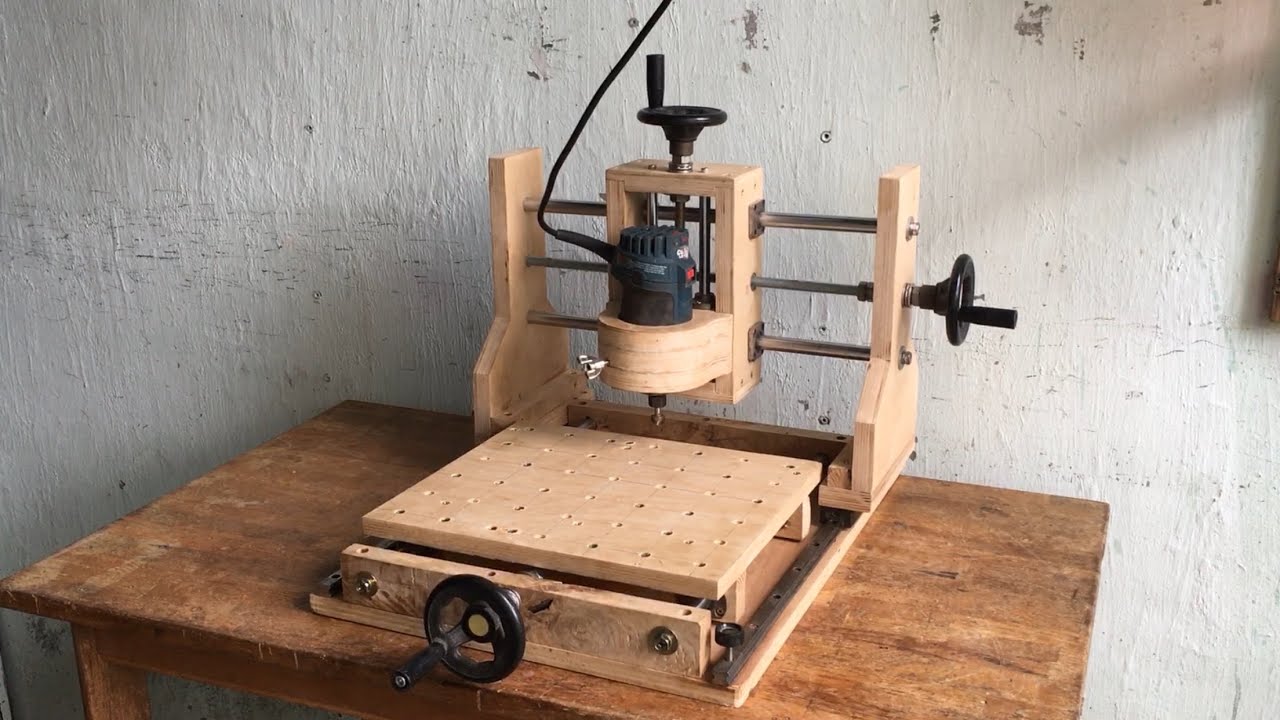 Homemade sliding milling machine on X, Y (y1 + y2), Z axis
