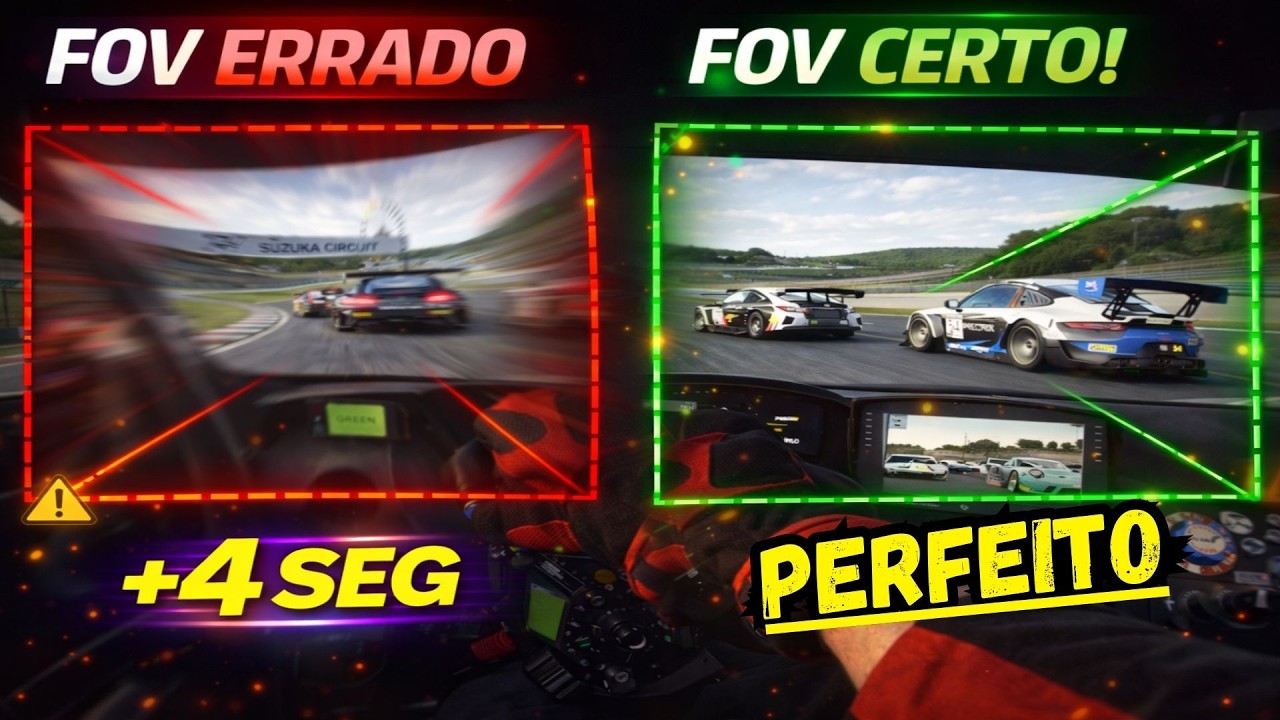 FOV ERRADO vs CERTO: Ganhei +4 SEG por volta (Teste real)