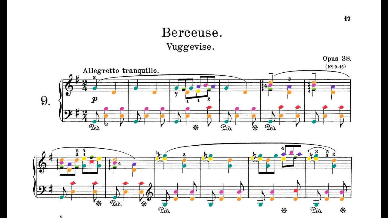 Grieg - Lyric Pieces, Op. 38 in color (Austbø)