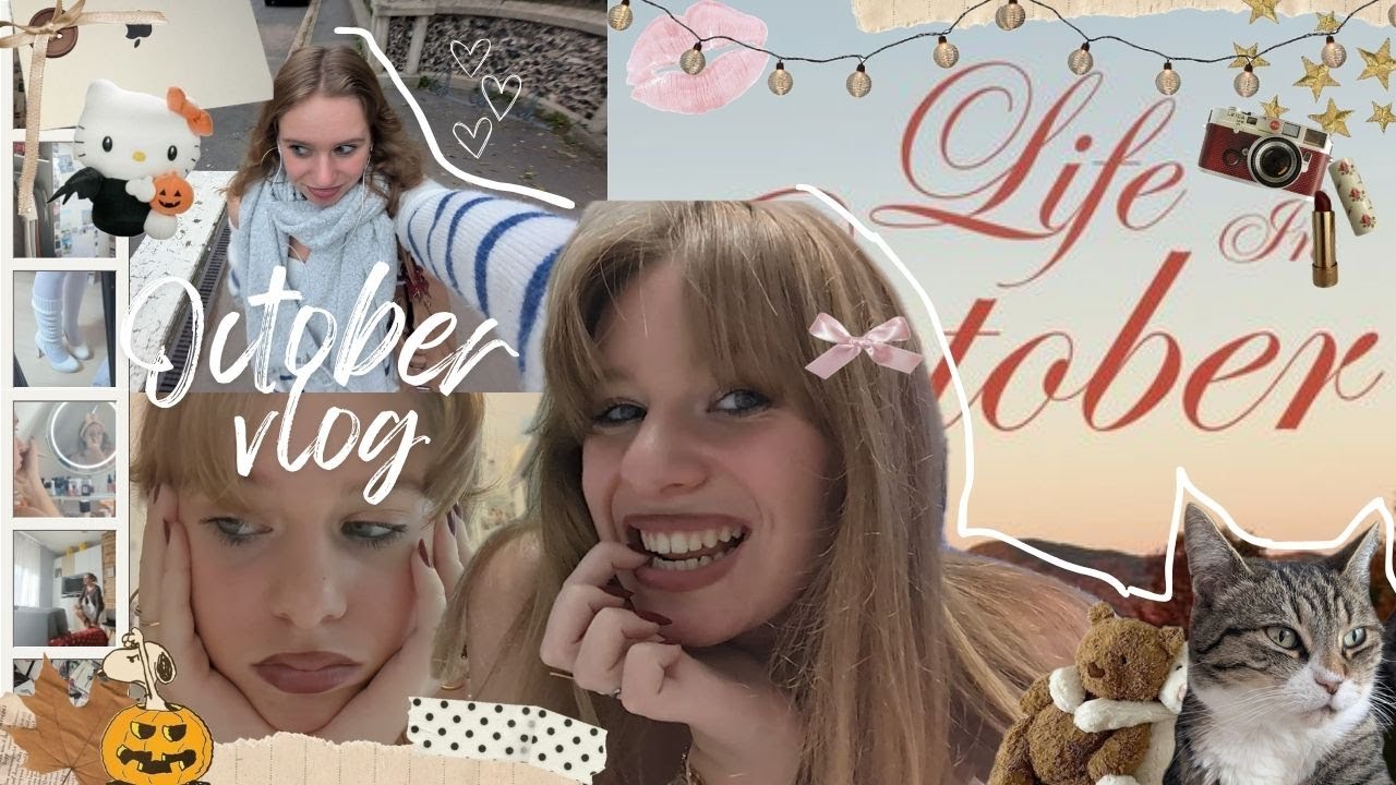 🎃💄OCTOBER VLOG - Préparation d'Halloween, nouvelle coiffure, valises... 🍂💖