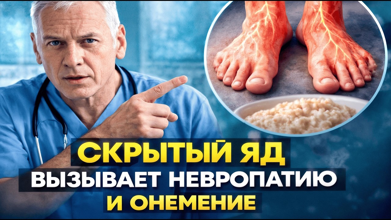 Врачи ГОВОРЯТ ПРО самый опасный яд, разрушающий СОСУДЫ и ПРОВОЦИРУЮЩИЙ невропатию