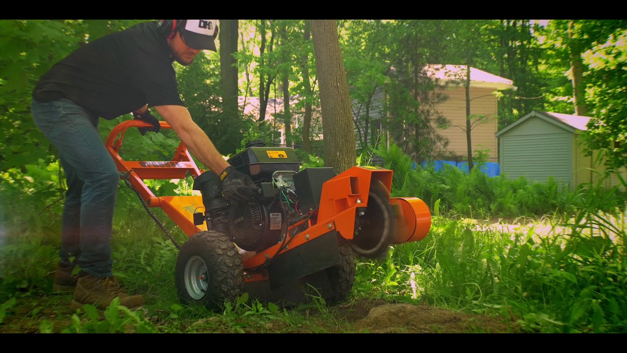 Detail K2 OPG888E Stump Grinder in Action