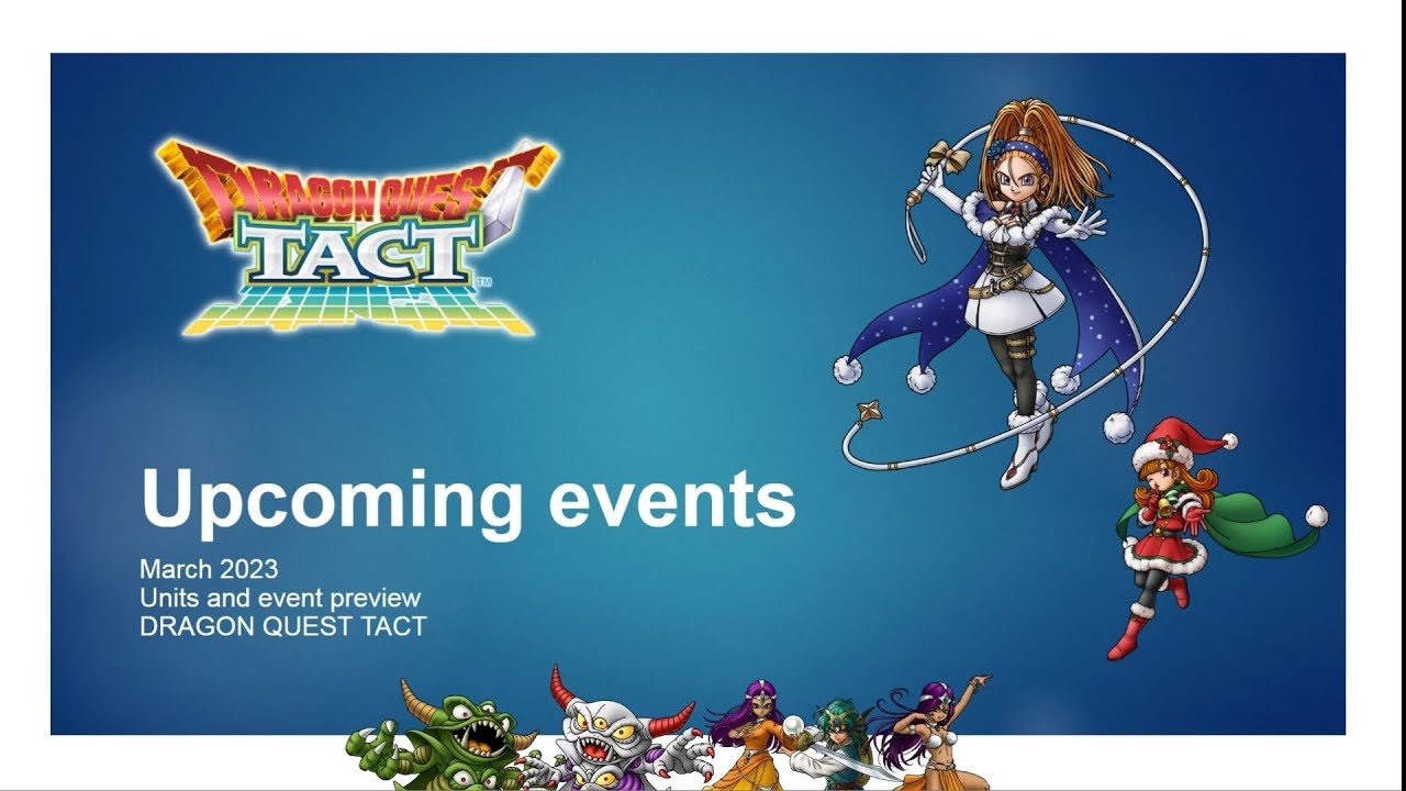 DQT review upcoming events & units - JP Xmas event