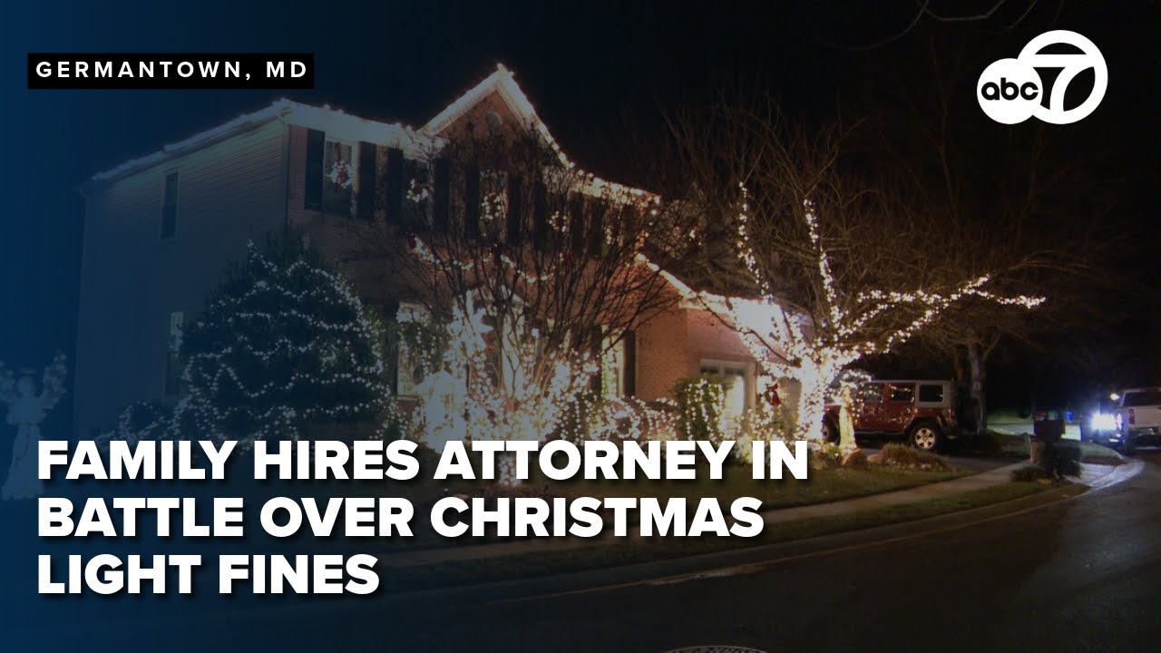 Maryland family hires lawyer in battle with HOA over fines for Christmas lights