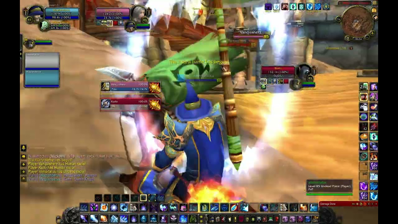 cataclysm 2v2 arenas  frost mage and shadow priest vs different teams 01 24