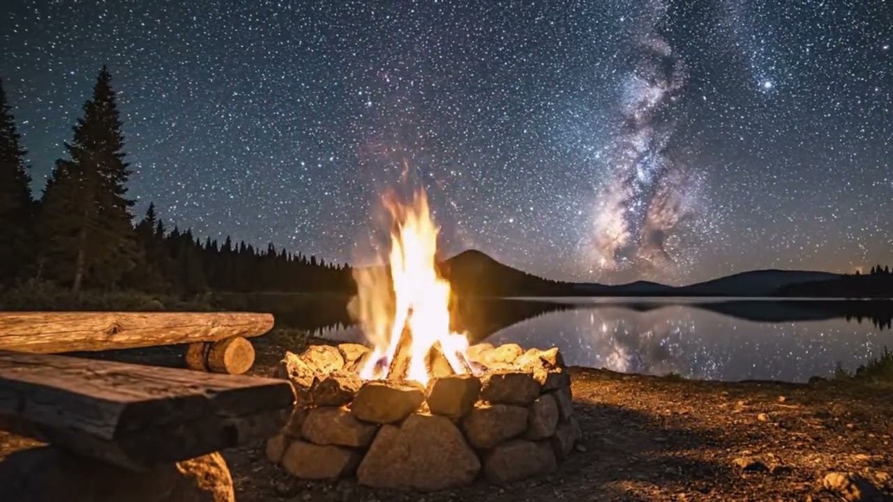 Fireplace Ambience ⏐ Natural Crackling Fire Sounds ⏐ Warm & Calming