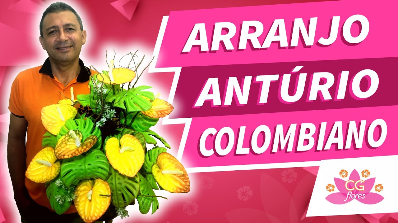 ARRANJO COM A FLOR ANTÚRIO COLOMBIANO