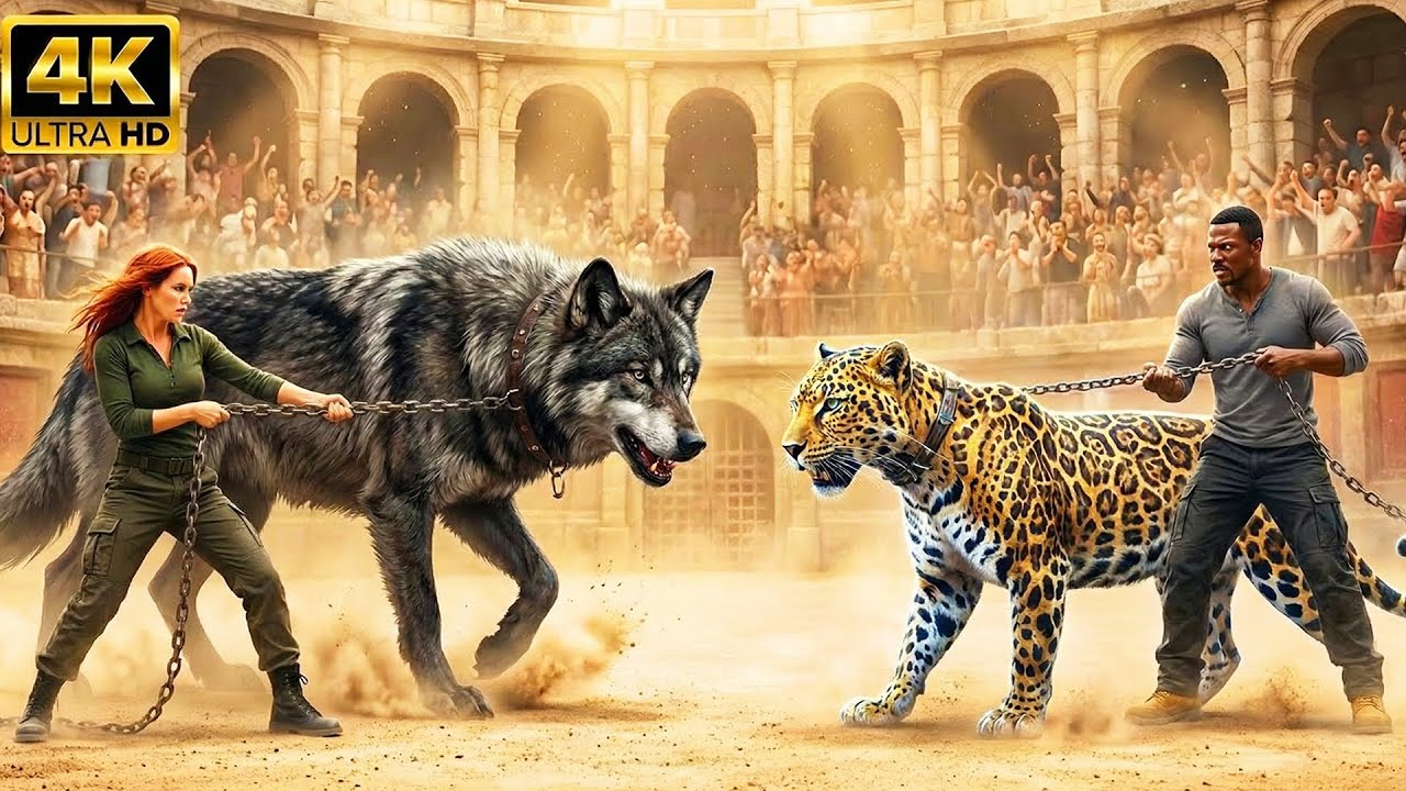 🔥Demon Wolf Awakens vs Lightning Leopard – The Fastest Battle in Arena History!