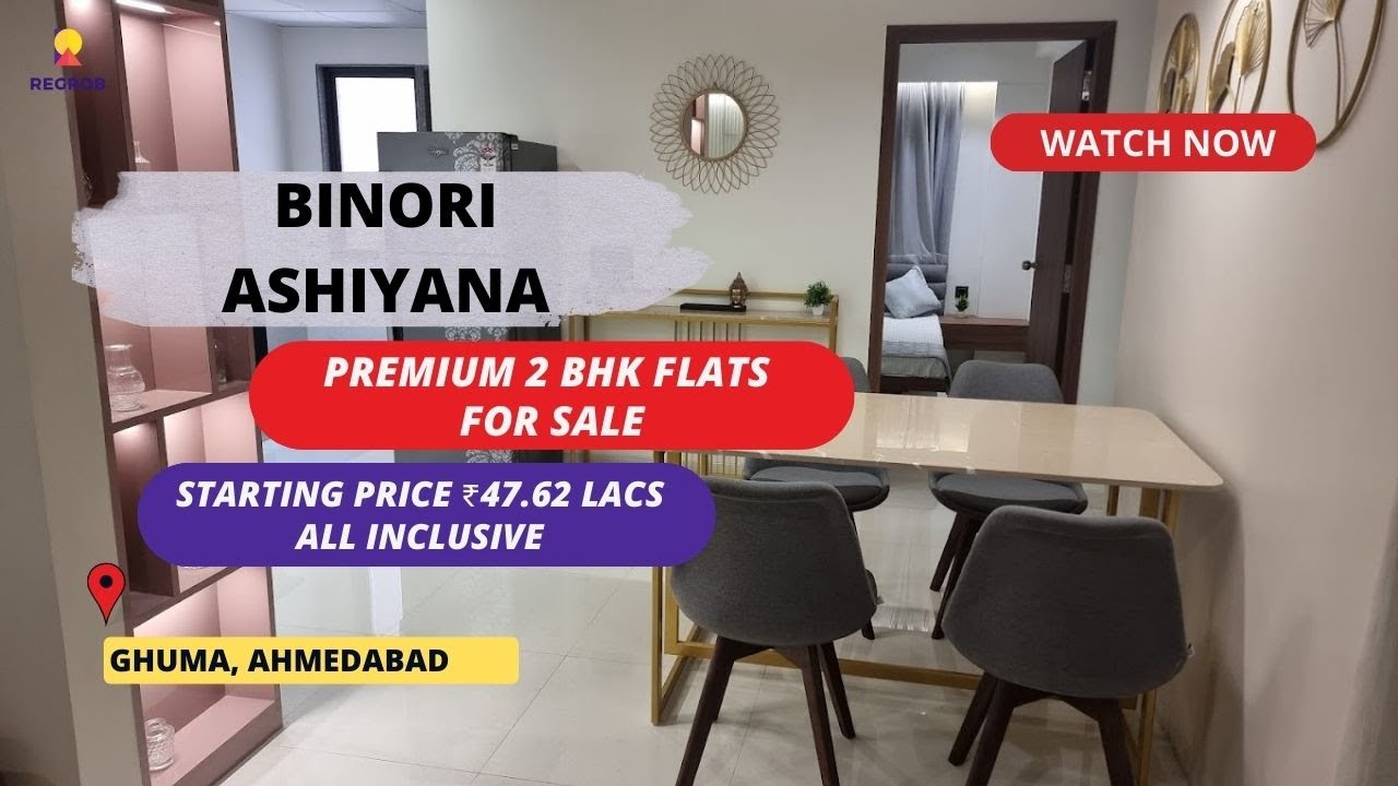 Binori Ashiyana | ☎ 8377002514 | Premium 2 BHK Flats For Sale in Ghuma, Ahmedabad