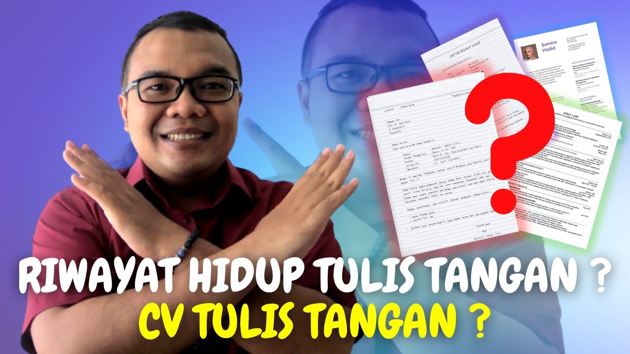DAFTAR RIWAYAT HIDUP DITULIS TANGAN ? CV DITULIS TANGAN ?  #AGASANTAI