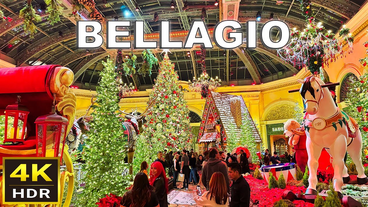 [4K HDR] Bellagio Las Vegas Walking Tour | November 2024 | Bellagio Conservatory Holiday