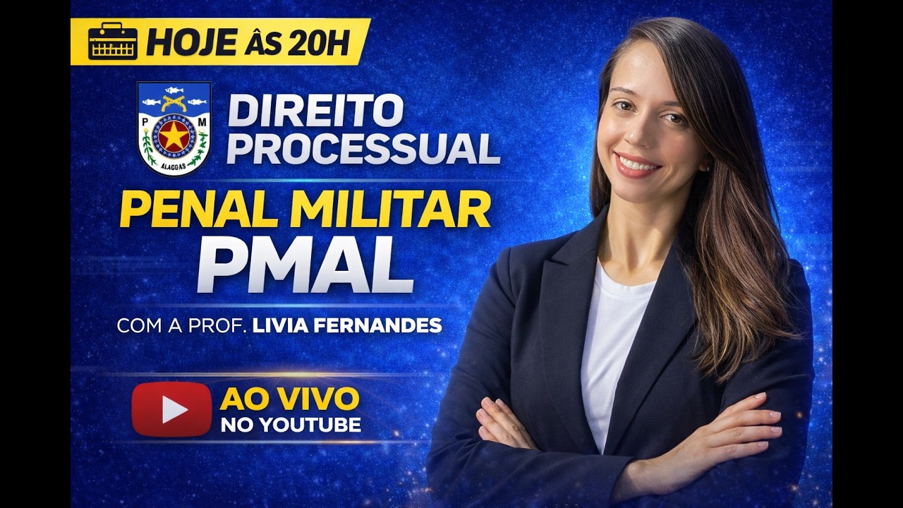AUL&Atilde;O DE RESOLU&Ccedil;&Atilde;O DE QUEST&Otilde;ES DE DIREITO PROCESSUAL PENAL MILITAR PMAL 2026 - HD CURSOS