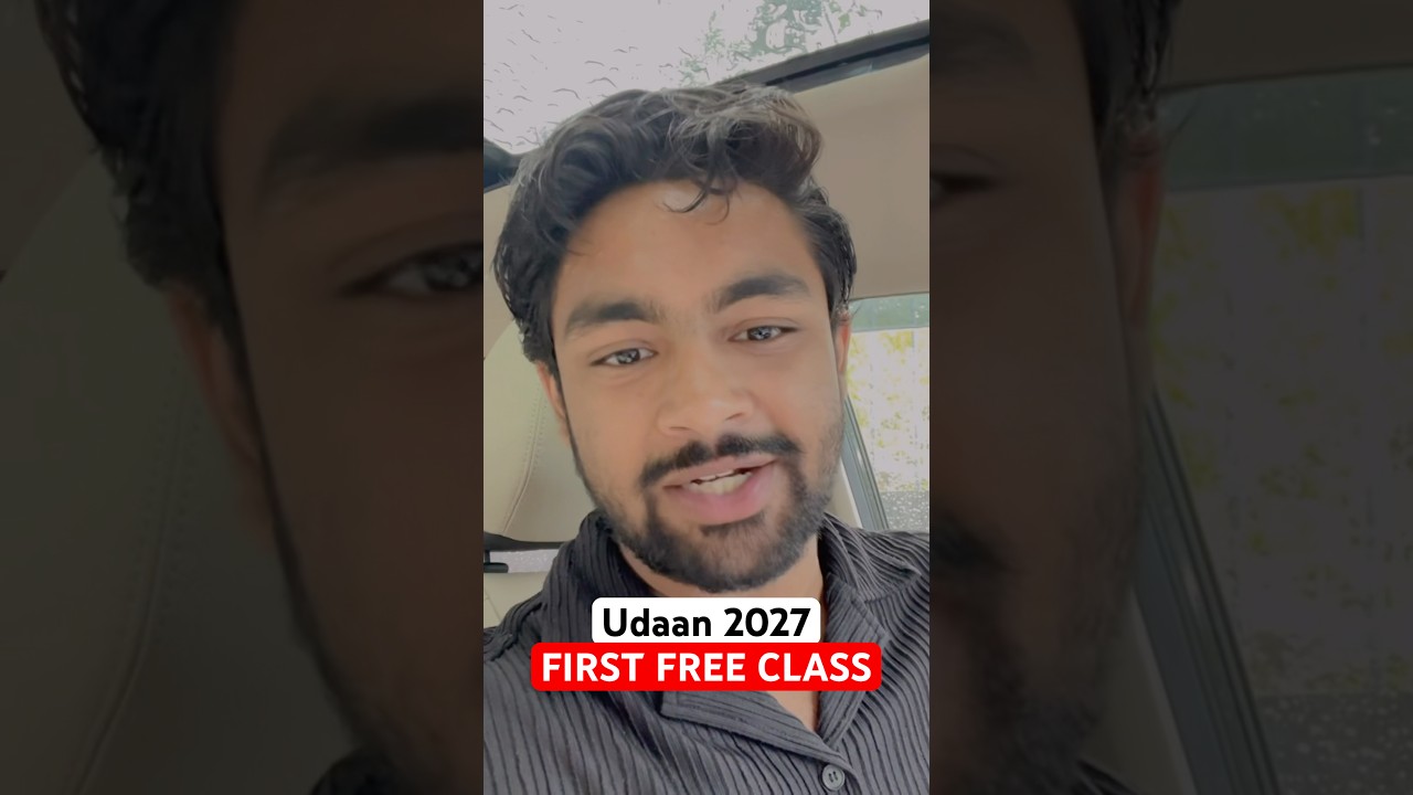 Udaan Batch Free Class 🔥😎 #udaan2027