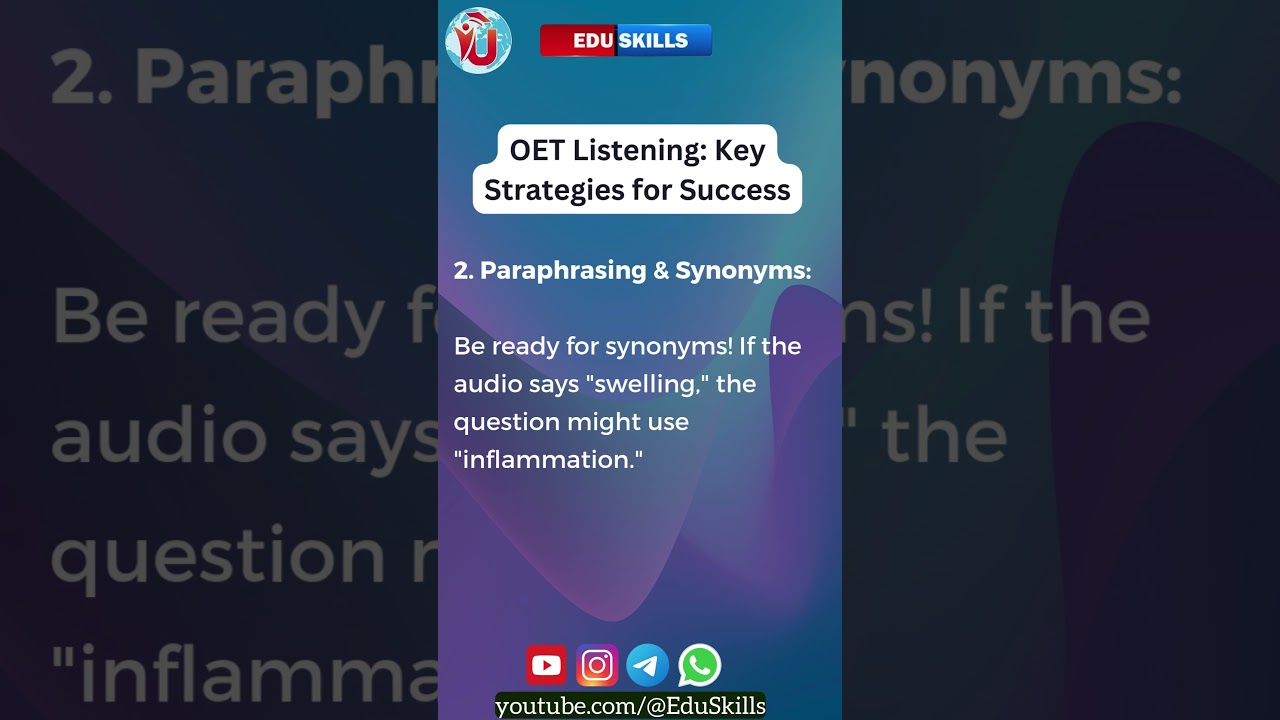 Навыки обучения (OET) | Ключевые стратегии успеха | Повысьте свой результат: OET стал проще