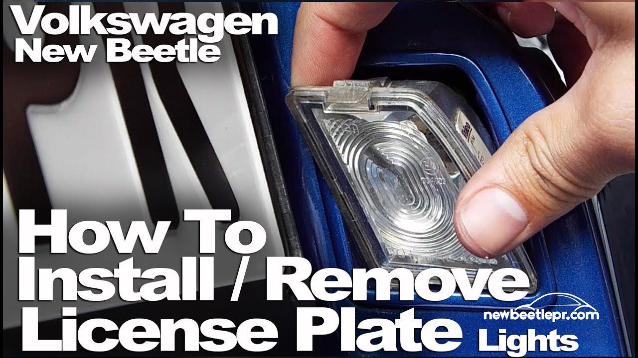New Beetle - How To License Plate Lights