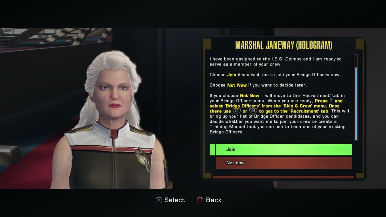 Star Trek Online: Commissioning Hologram Marshall Janeway BOFF