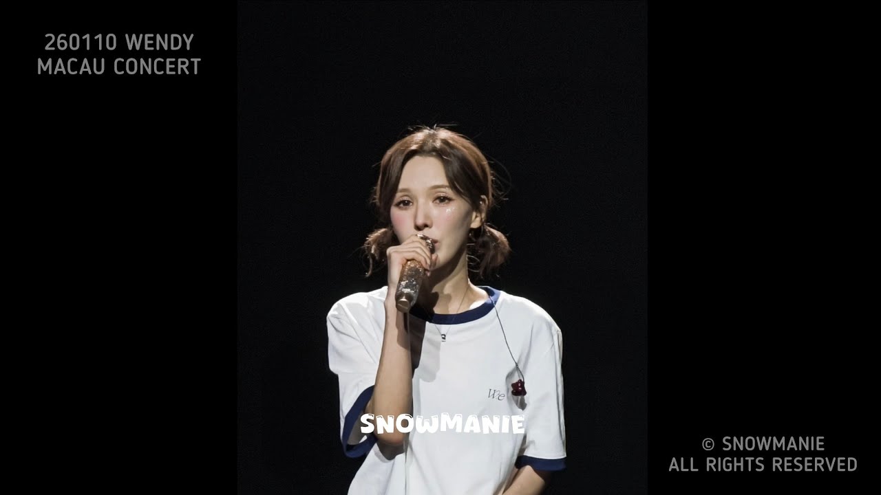 [4K] 260110 WENDY ‘THE ROAD’ FANCAM @ MACAU DAY 1