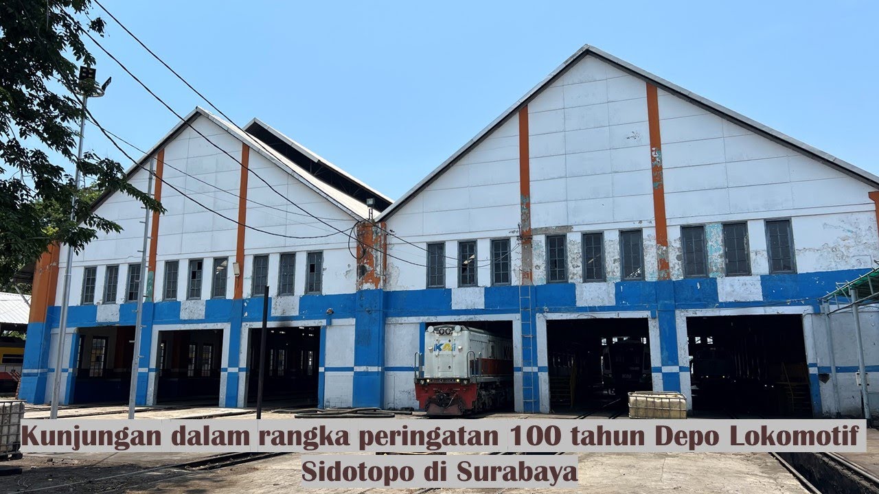 Kunjungan 100 tahun Depo Lokomotif Sidotopo di Surabaya