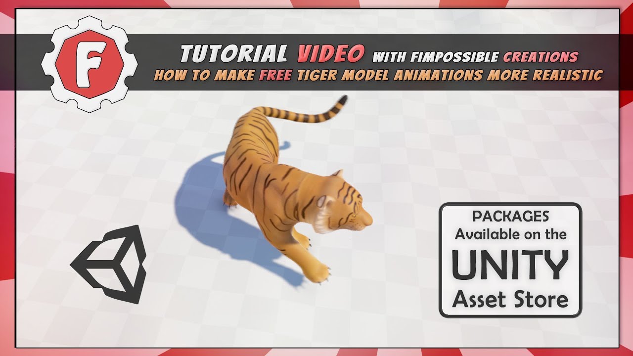 [Unity Tutorial] How to make free tiger model animations more realistic with FImpossible Assets
