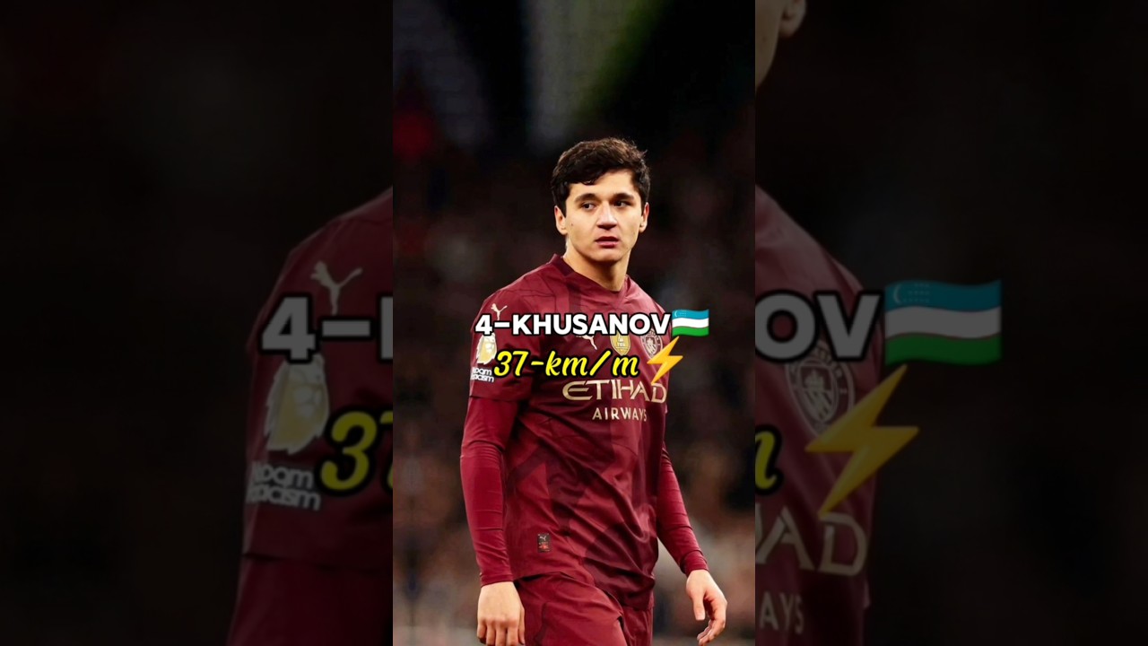 Top-5 eng tezkor futbolchilar🏃 #futbol #football #khusanov #edit #trending