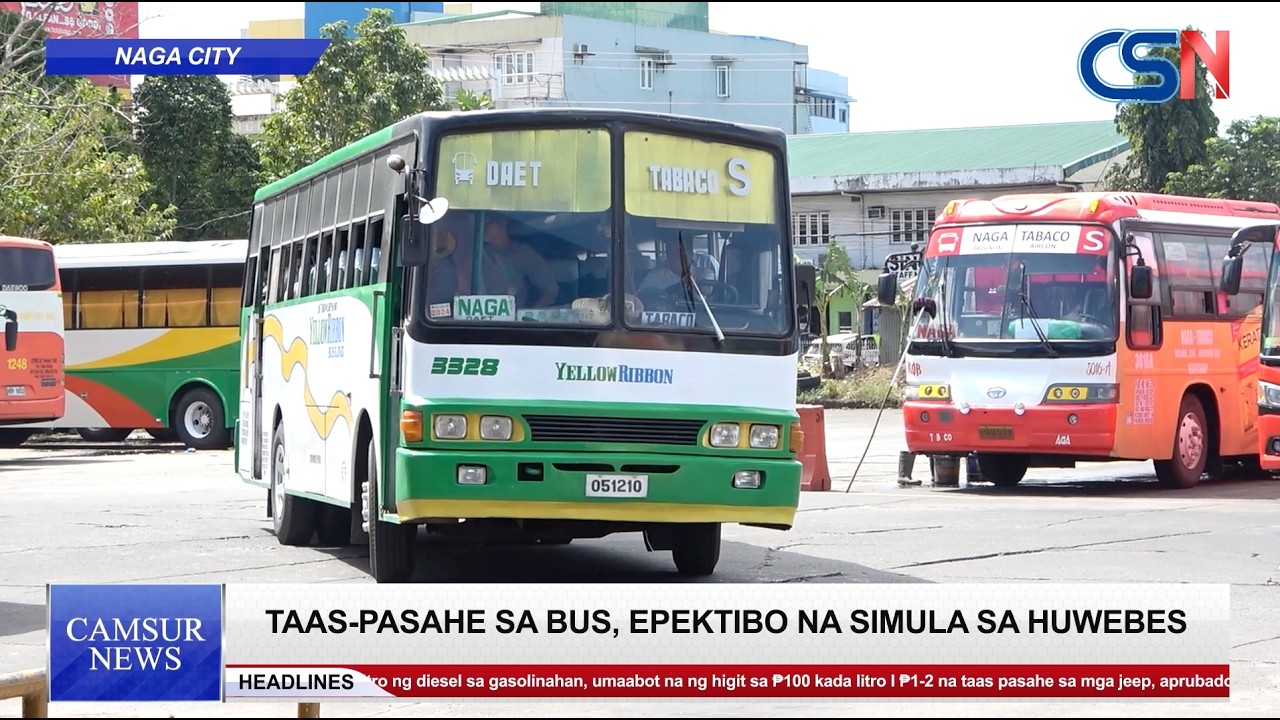 Taas-pasahe sa bus, epektibo na simula sa huwebes