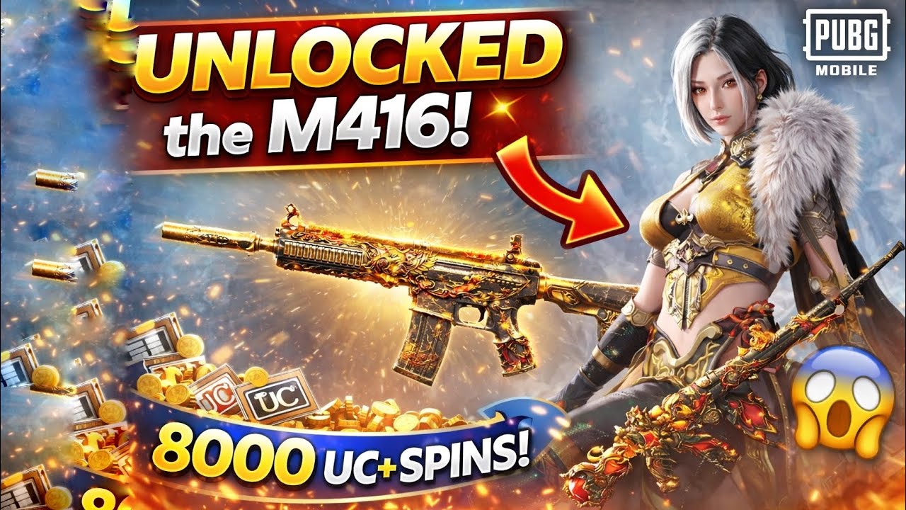 Unlocking the Wildsoul warden gilt Set & M416 🔥 | 8000+ UC SPIN | #pubgmobile #pubgclips #bgmi 