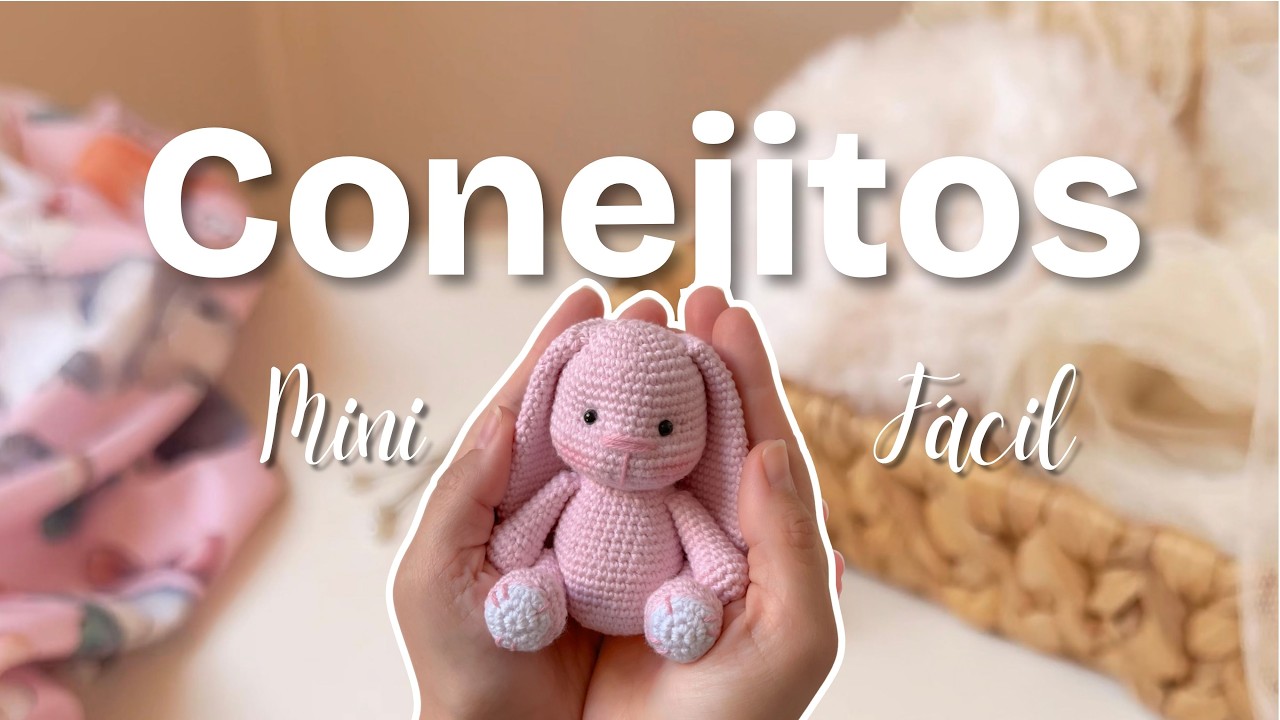 Mini Conejita Amigurumi Fácil l tutorial fácil de crochet paso a paso para principiantes