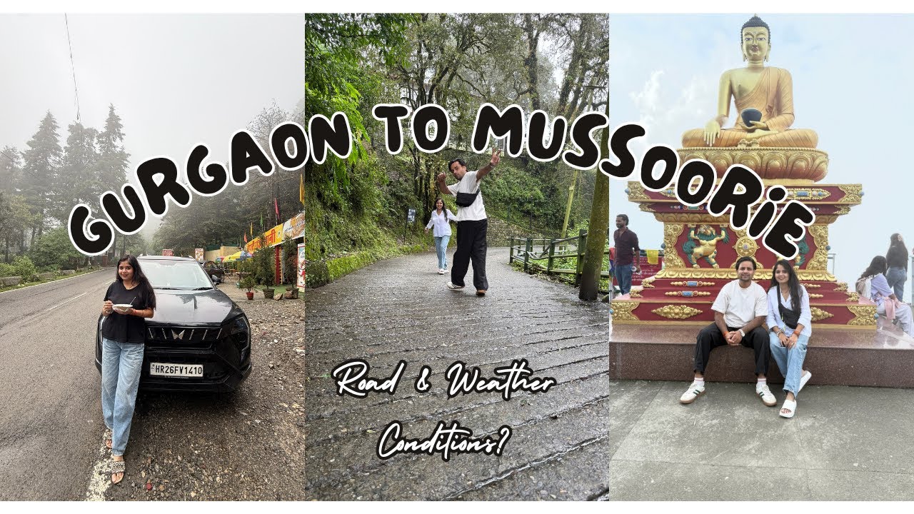 🚗Road Trip to Mussoorie via Haridwar | Har Ki Pauri Darshan & Mountain Drive ✨#travel #yt #mountains