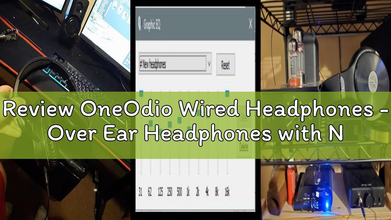 Review OneOdio Wired Headphones - Over Ear Headphones with Noise Isolation Dual Jack Professional St