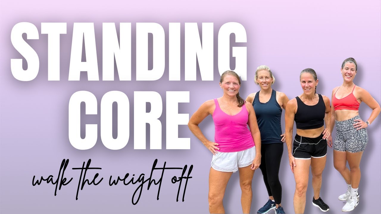 35 MIN All Standing Cardio ABS Workout | No Jumping No Lunges | Walk the Weight Off