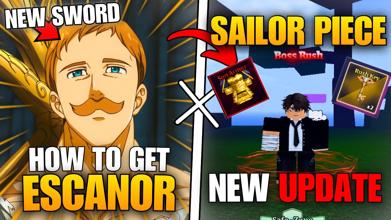 Sailor Piece | How To Get ESCANOR Sword + Boss Rush Keys & New Race + New Clan (GUIDE) #sailorpiece