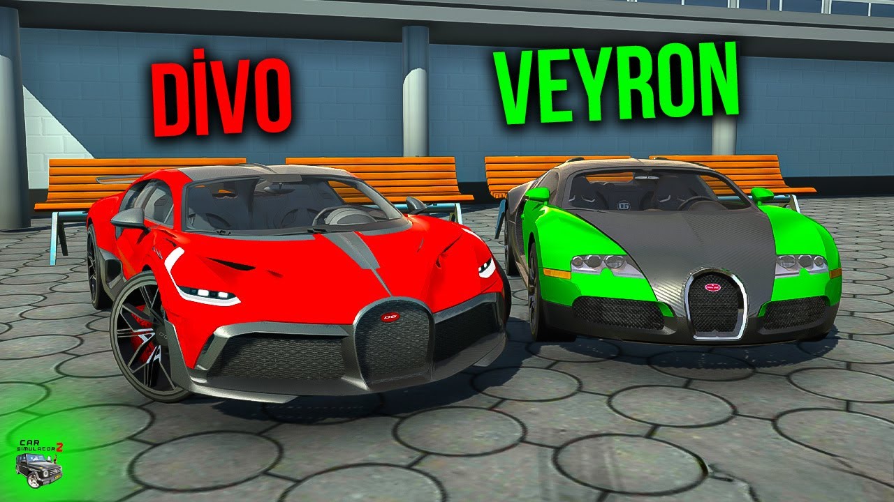 Kim Kazanır ? Bugatti Veyron vs Bugatti Divo !!! Car Simulator 2